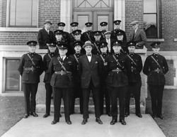 Commissioner Williams with officers and Sharp